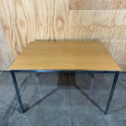Industrial Mid-Century Style Timber Veneer Dining Table