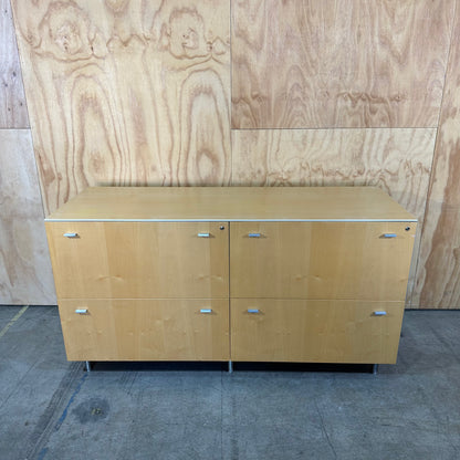 Wood Laminate Buffet with Chrome Drawers