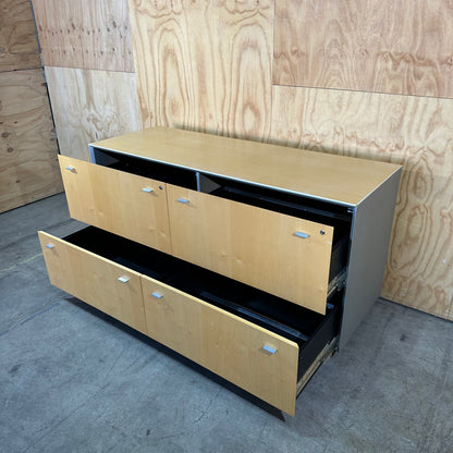 Wood Laminate Buffet with Chrome Drawers