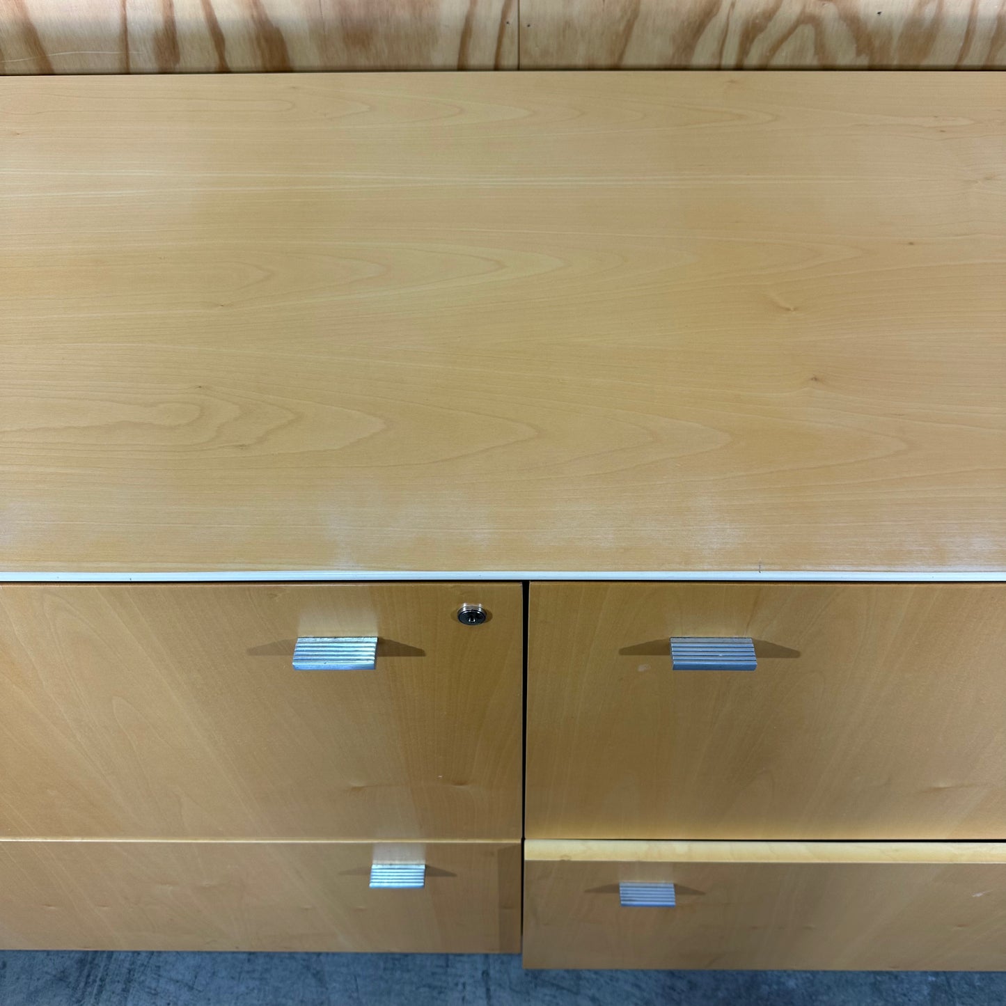 Wood Laminate Buffet with Chrome Drawers