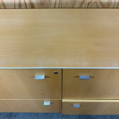 Wood Laminate Buffet with Chrome Drawers