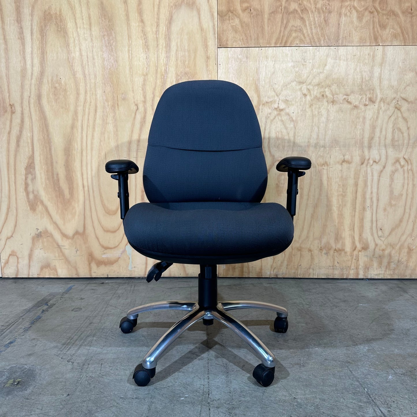 Blue Upholstered Task Chair (With and Without Arms)