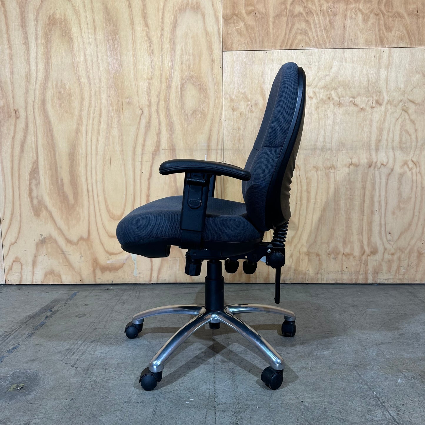 Blue Upholstered Task Chair (With and Without Arms)