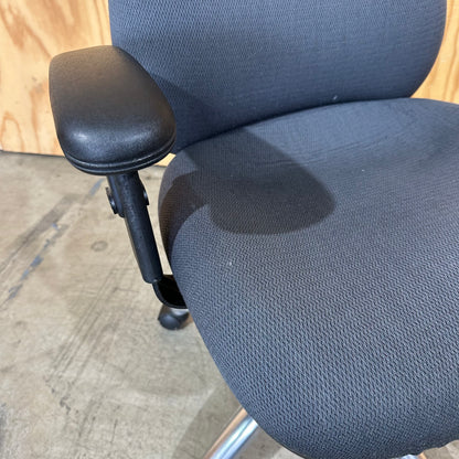 Blue Upholstered Task Chair (With and Without Arms)