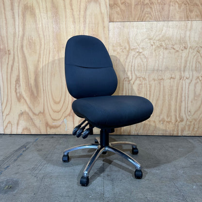 Blue Upholstered Task Chair (With and Without Arms)