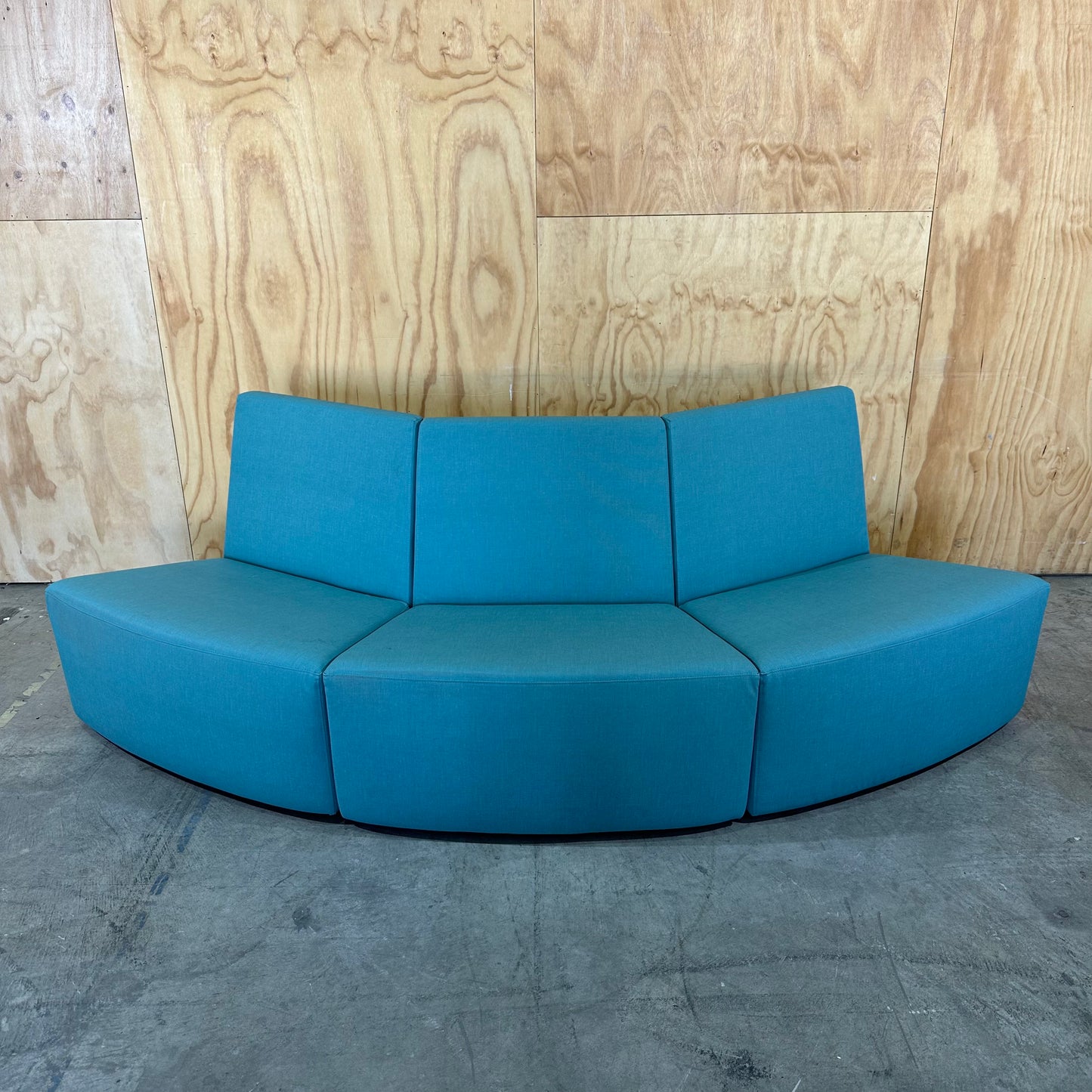 Turquoise Modular Vinyl Seat
