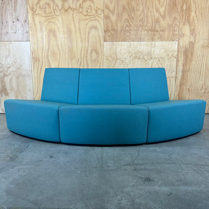 Turquoise Modular Vinyl Seat