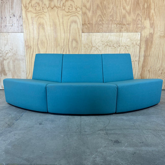 Turquoise Modular Vinyl Seat