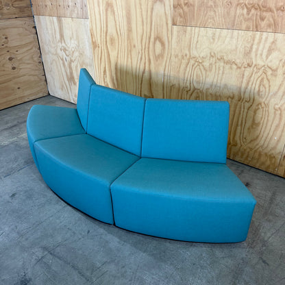 Turquoise Modular Vinyl Seat