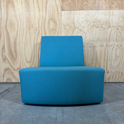 Turquoise Modular Vinyl Seat