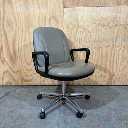 Anstey Leather Task Chair in Beige