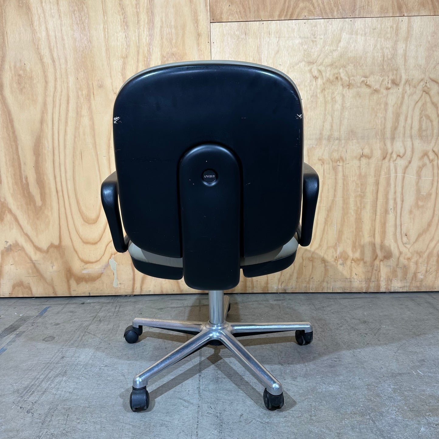 Anstey Leather Task Chair in Beige