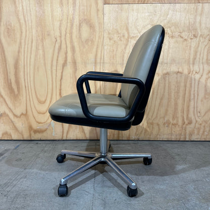 Anstey Leather Task Chair in Beige