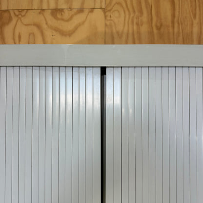 Large Grey Tambour Storage Unit