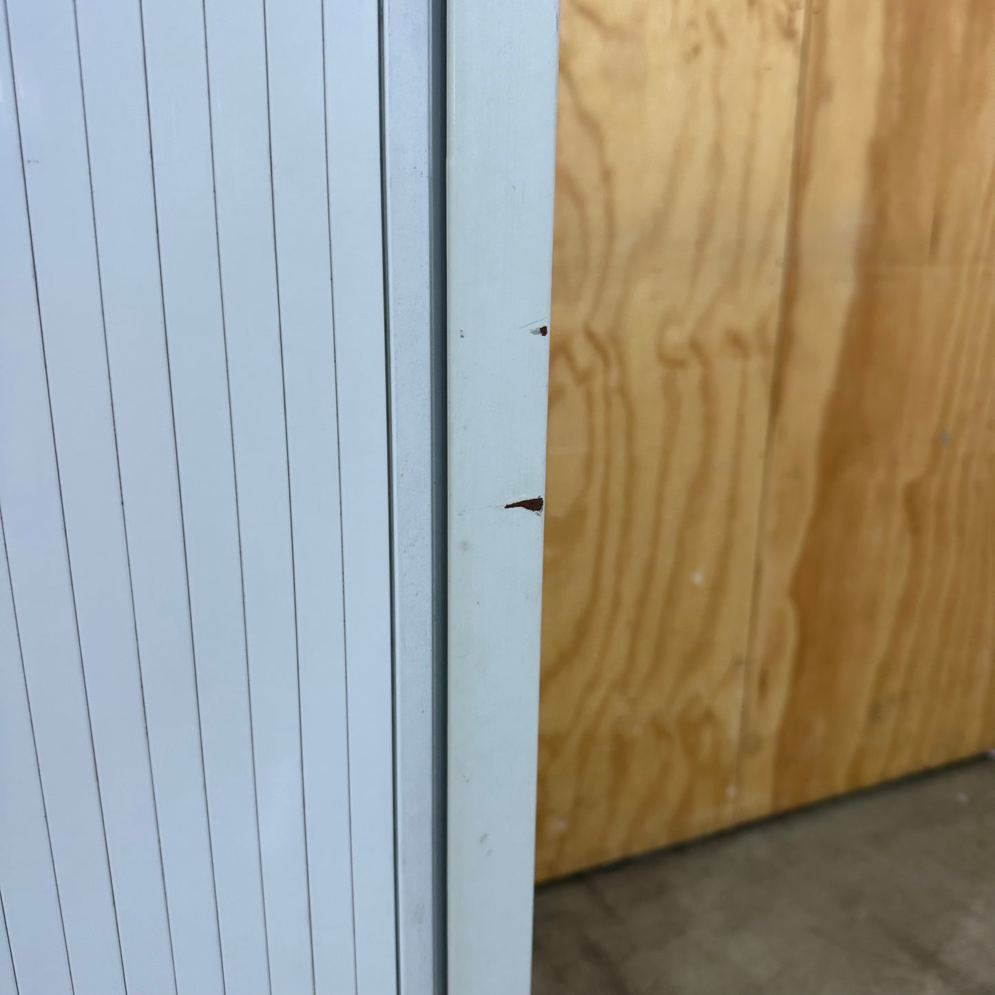 Large Grey Tambour Storage Unit