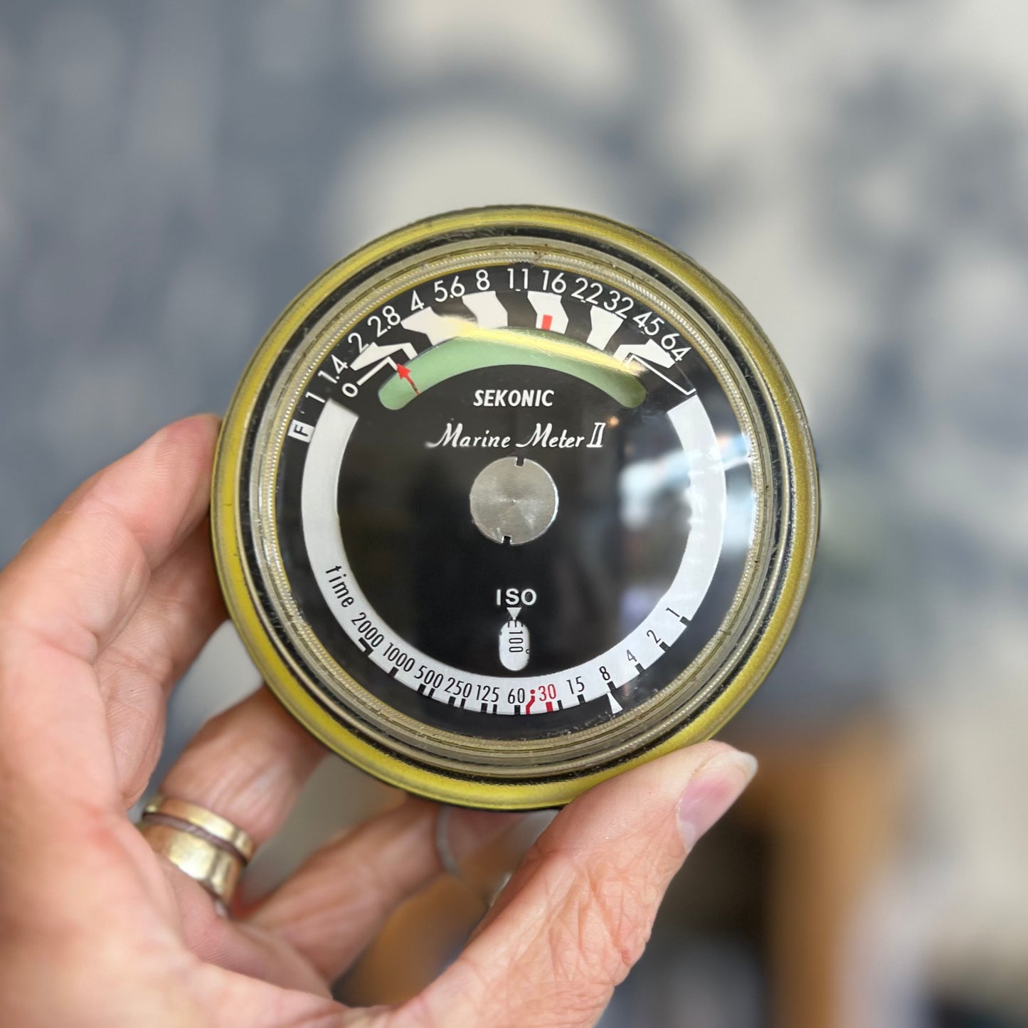 Vintage Yellow Sekonic Marine METER II