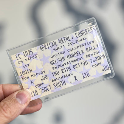 Vintage ticket for a 'Nelson Mandela Rally' 1990