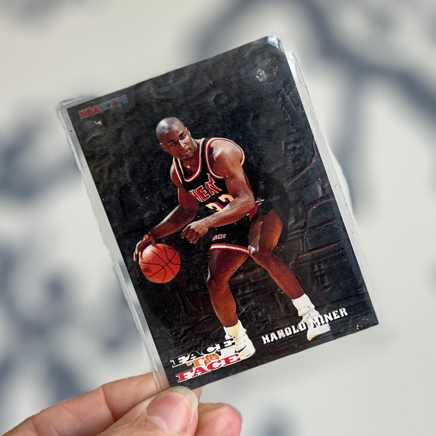 1993-94 NBA Michael Jordan and Harold Miner Hoops trading card #FTF10