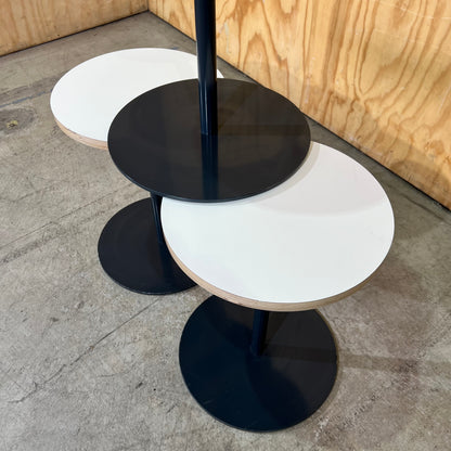 Small Round Side Table with Exposed Plywood Edge