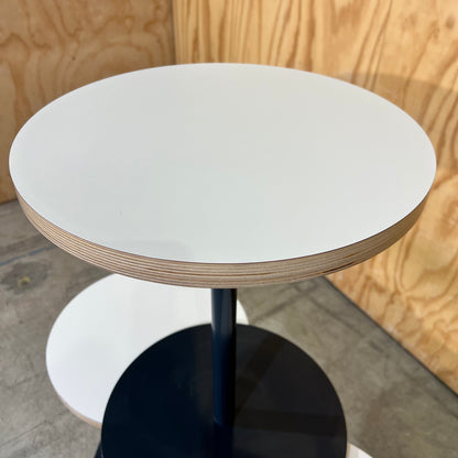 Small Round Side Table with Exposed Plywood Edge