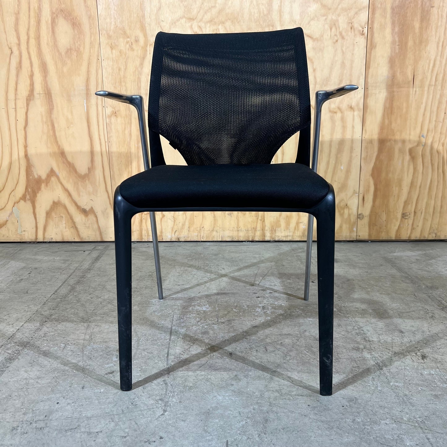 Vitra MedaSlim Office Chair Mesh Back with Chrome Arms