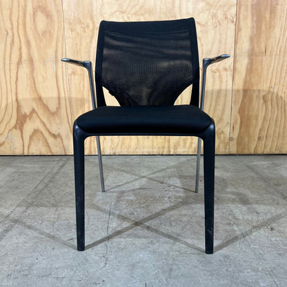 Vitra MedaSlim Office Chair Mesh Back with Chrome Arms