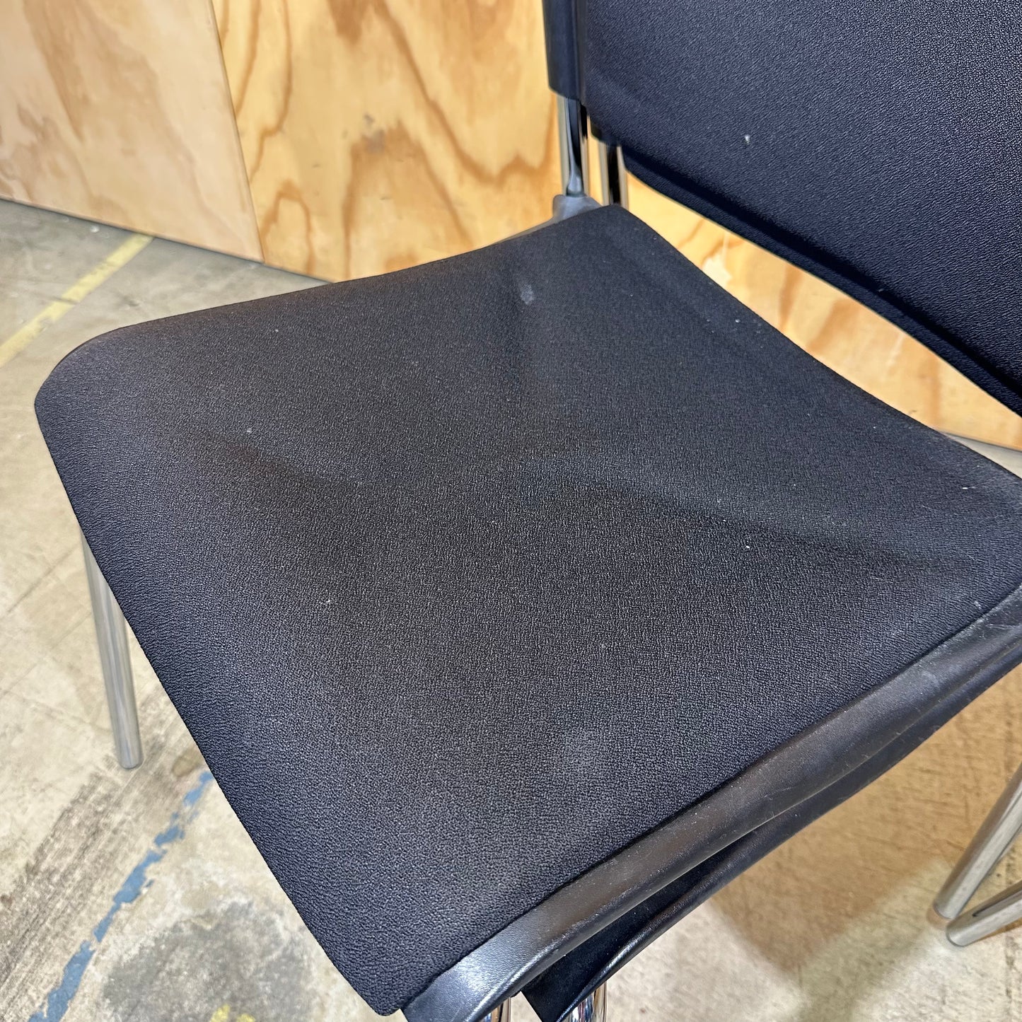 Black STEM Company Stackable Chair