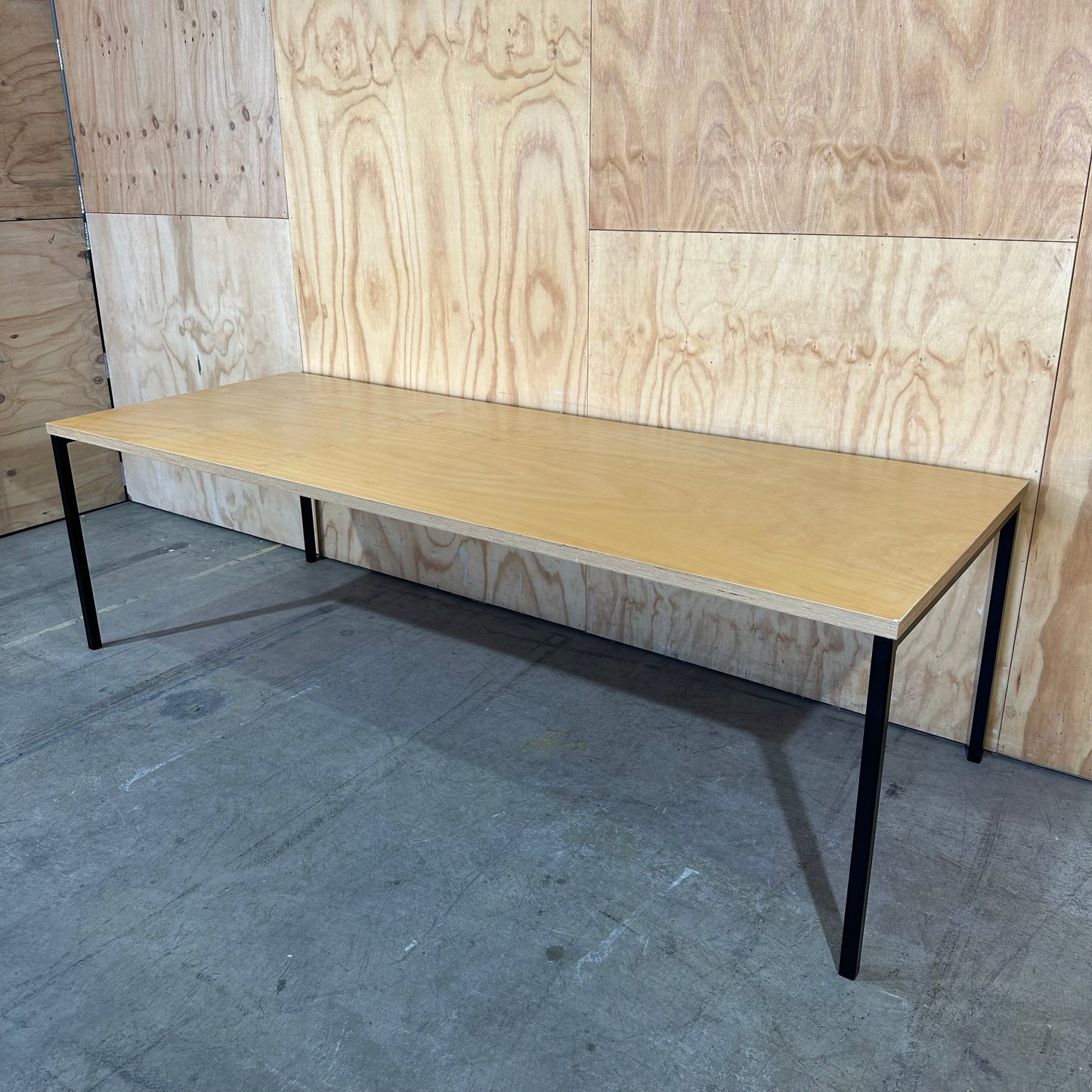 Industrial Birch Plywood Office Desk / Dining Table
