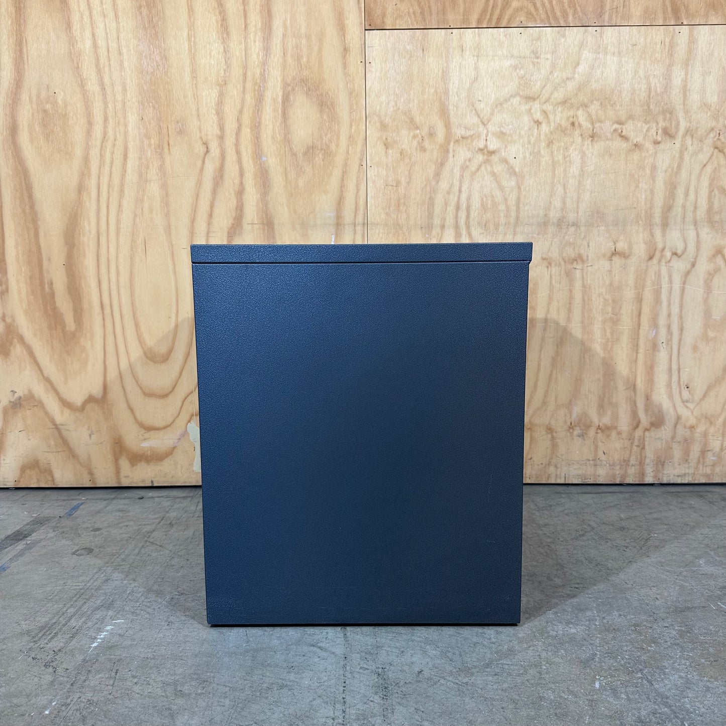 Dark Grey Metal 3 Drawer Pedestal