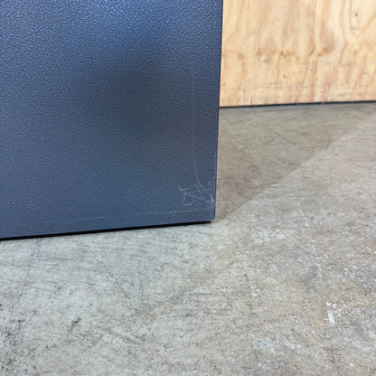 Dark Grey Metal 3 Drawer Pedestal