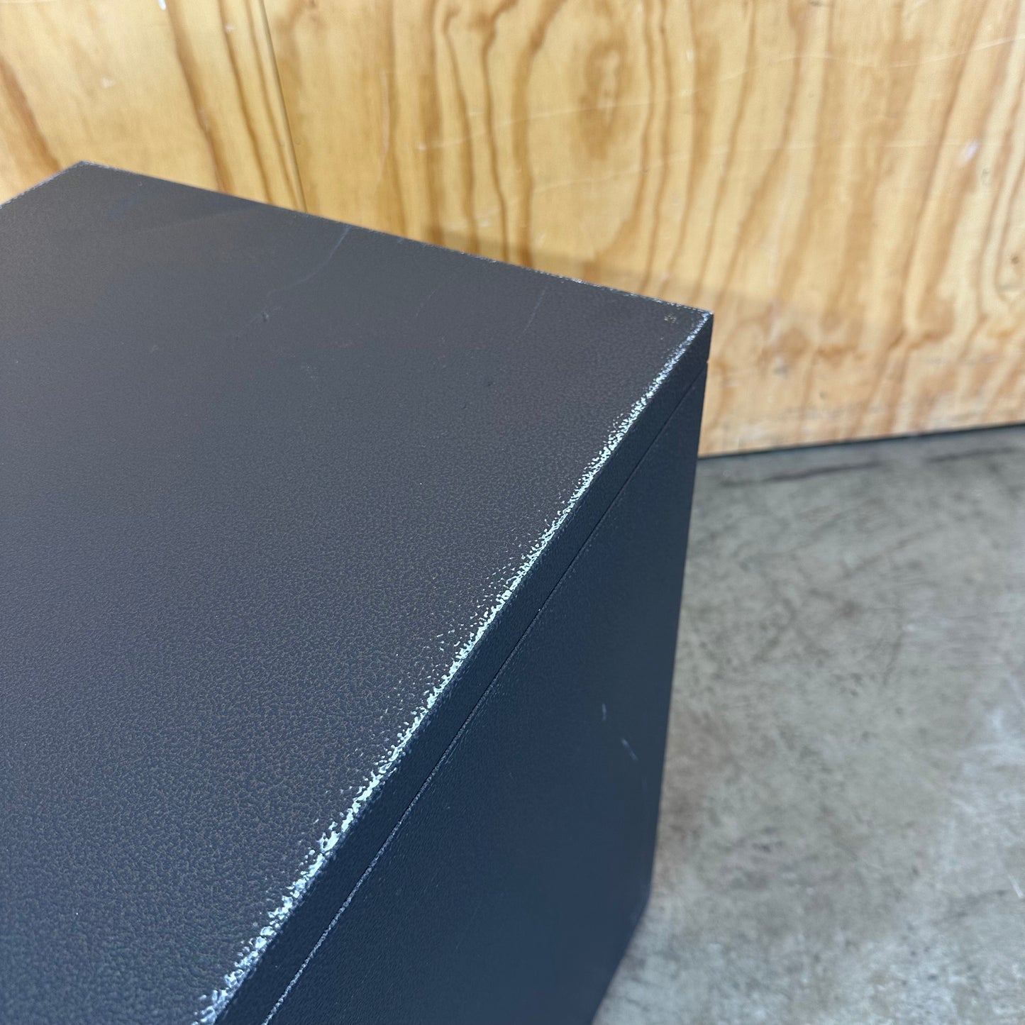 Dark Grey Metal 3 Drawer Pedestal