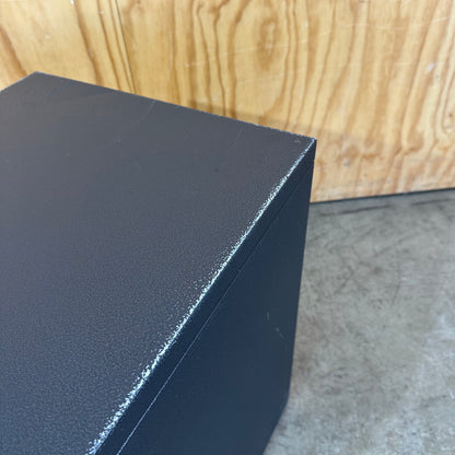 Dark Grey Metal 3 Drawer Pedestal