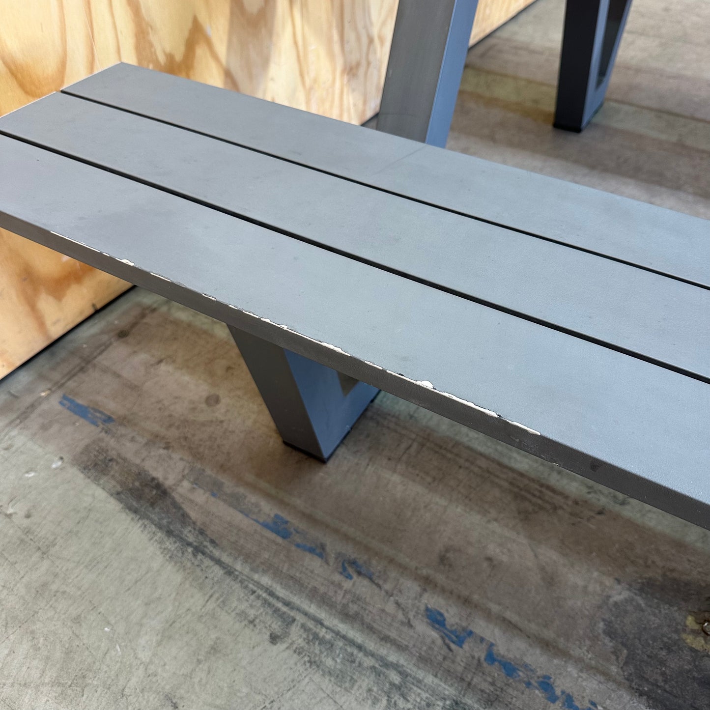 6-Seater Aluminium Bench & Table Setting