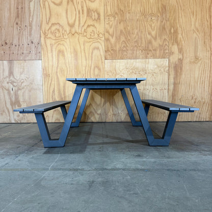 6-Seater Aluminium Bench & Table Setting