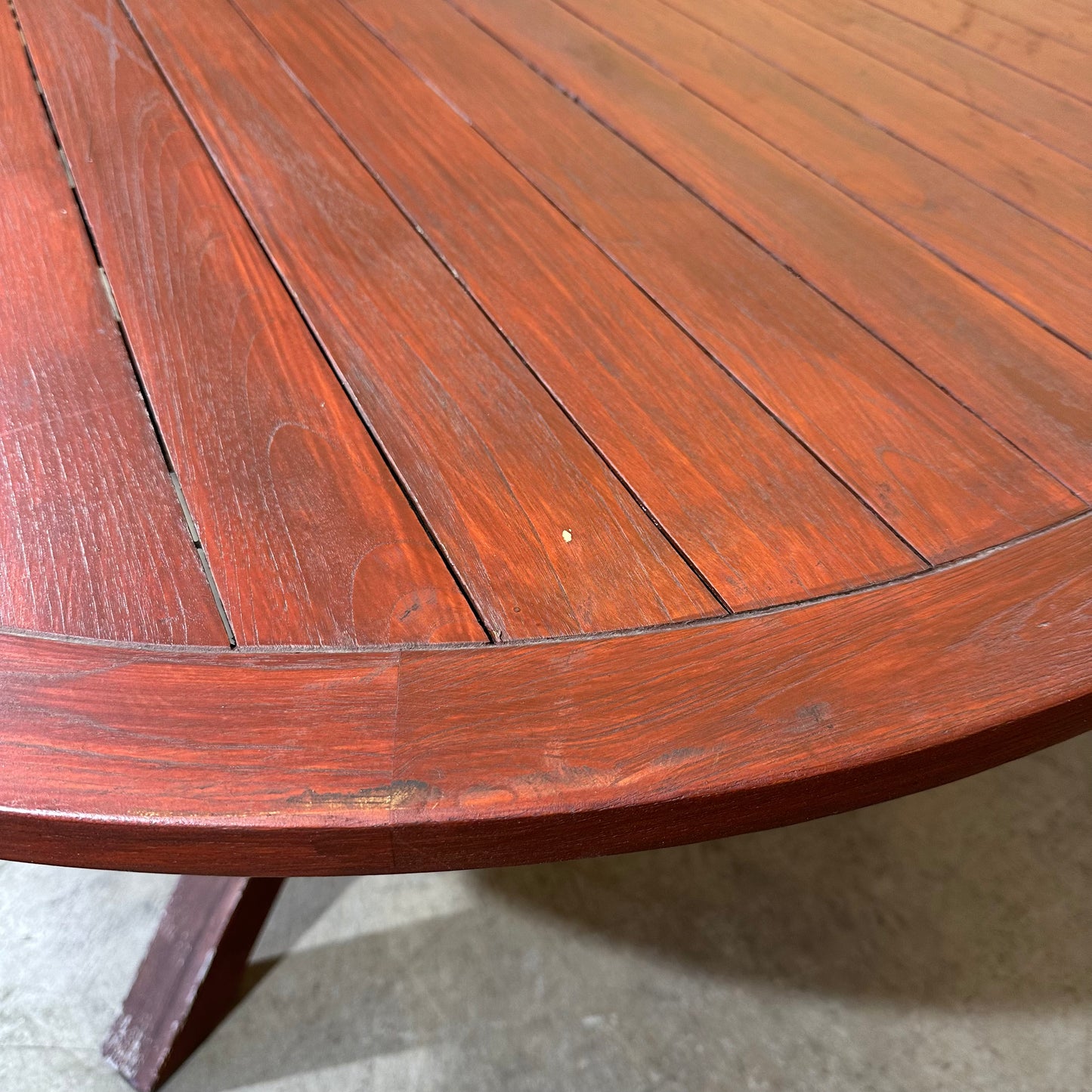 Wooden Round Outdoor Table