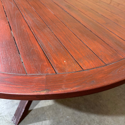 Wooden Round Outdoor Table