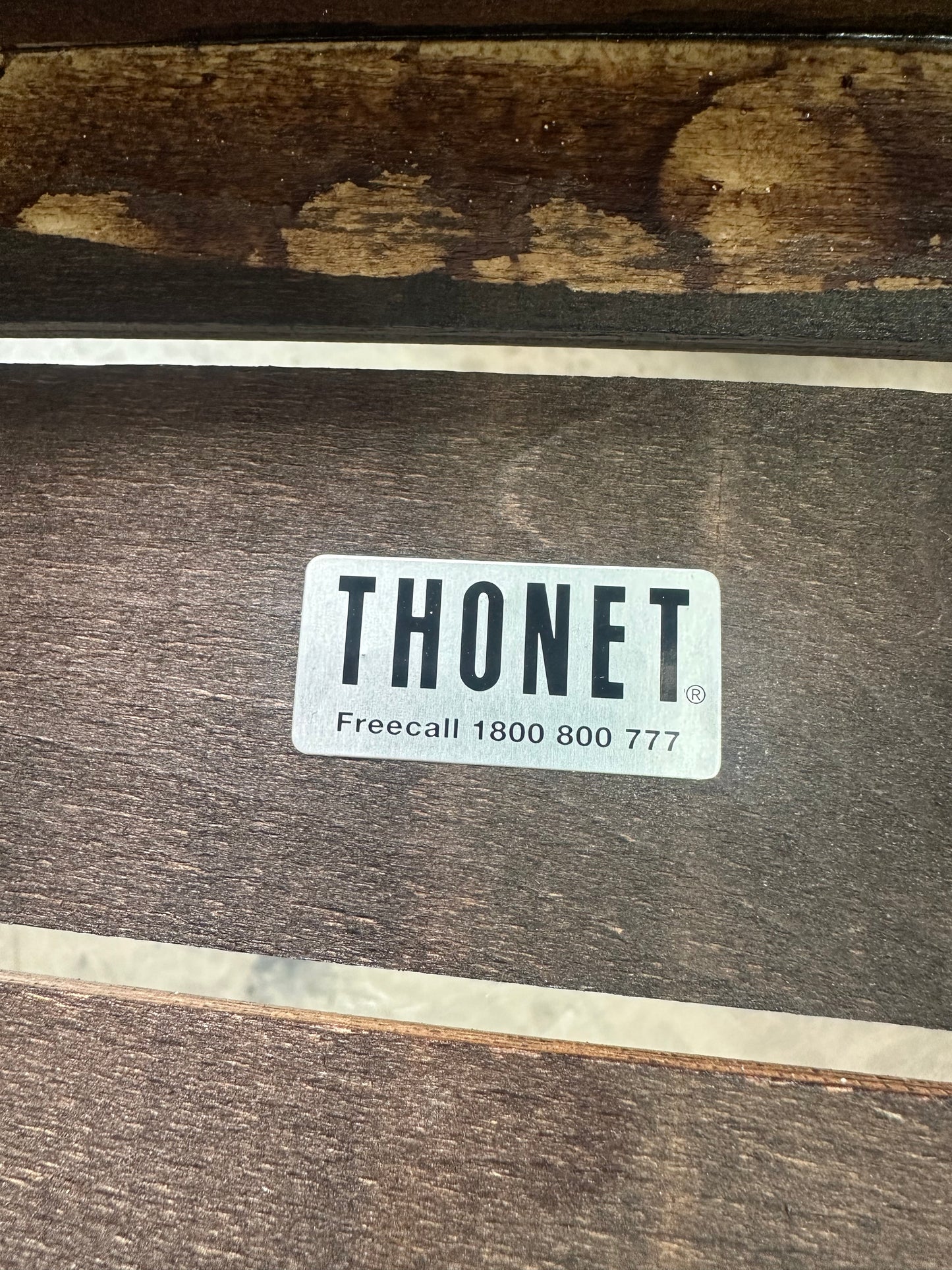 Thonet Linea Beechwood Dining Chairs in Dark Oak