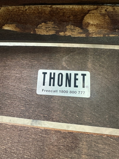 Thonet Linea Beechwood Dining Chairs in Dark Oak