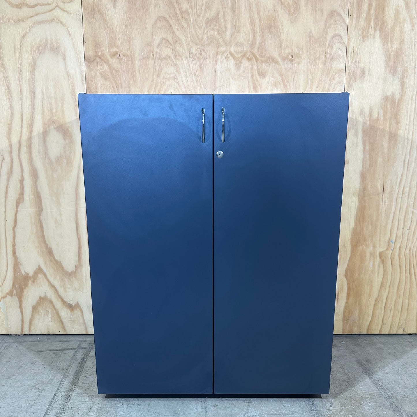 Two door charcoal cupboard