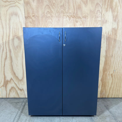 Two door charcoal cupboard