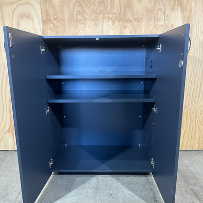 Two door charcoal cupboard