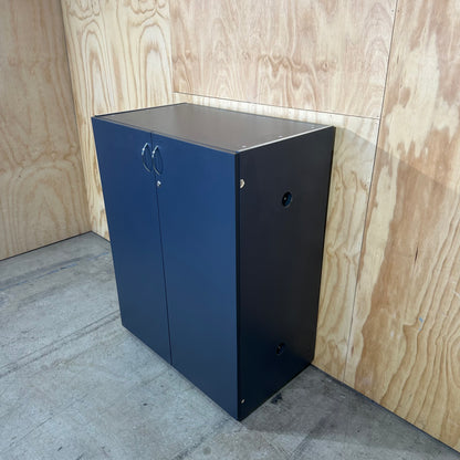 Two door charcoal cupboard