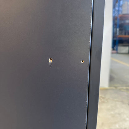 Two door charcoal cupboard