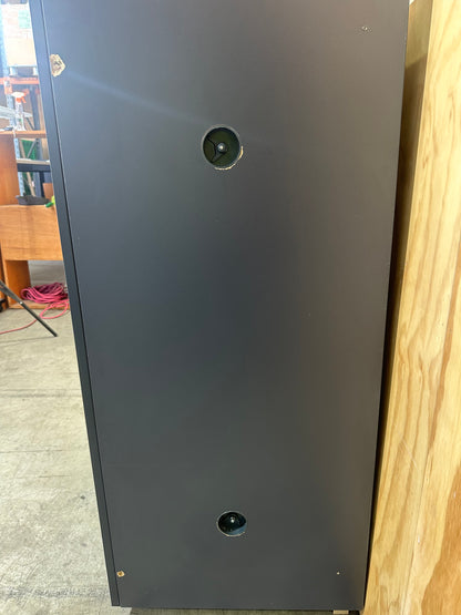 Two door charcoal cupboard