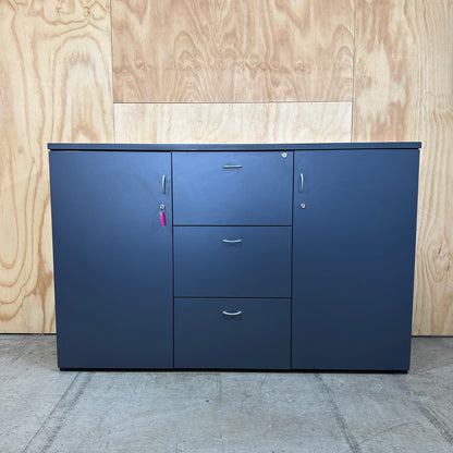 Large Grey Cupboard lockable with keys