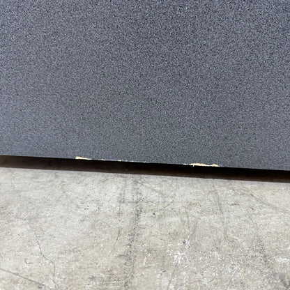 Oak veneer and charcoal 3 drawer pedestal