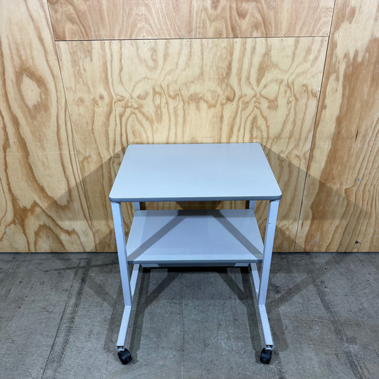 Small grey side unit on wheels