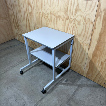 Small grey side unit on wheels