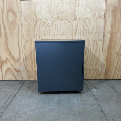 Charcoal three drawer Pedestal