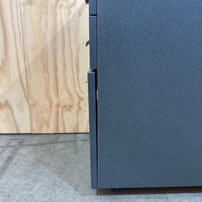 Charcoal three drawer Pedestal